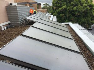 commerical solar hot water north shore