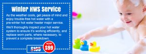 winter hot water service